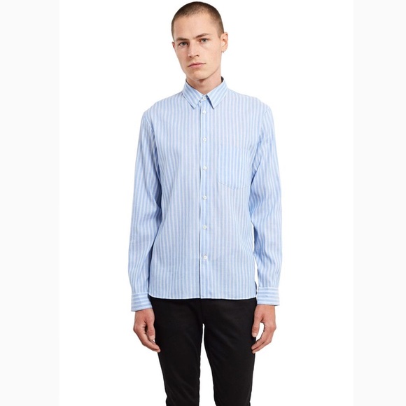 acne button down dress